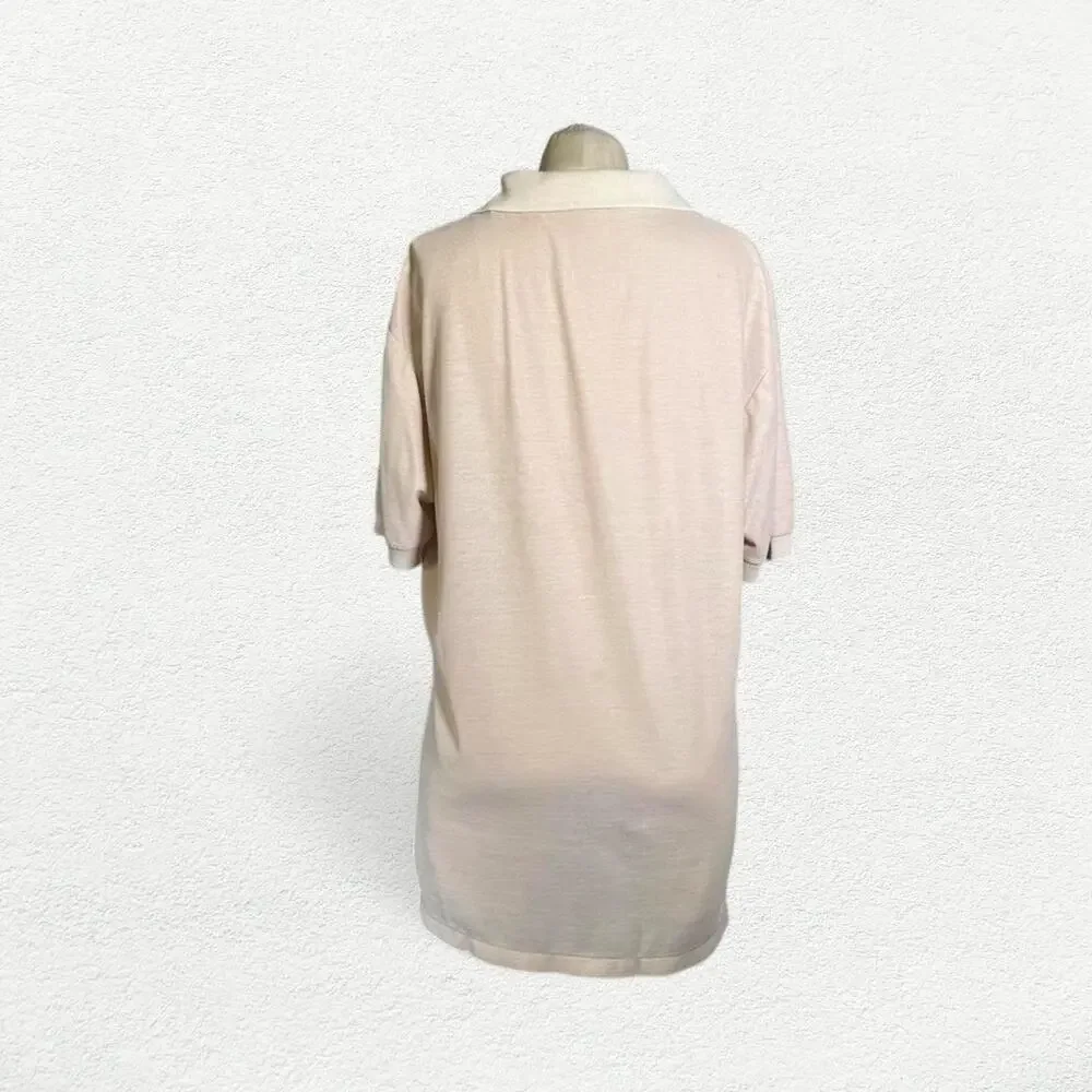 Vintage Monterey Knits “QLCP” Polo in Light Tan Brown